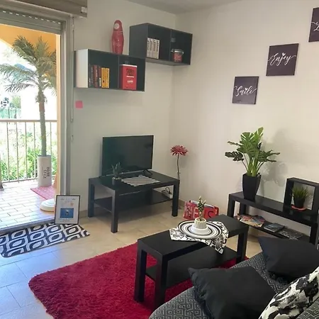 Le Petit Coeur A - Superbe T2 Piscine, Tennis, Climatisation, Parking Prive * Canet-en-Roussillon
